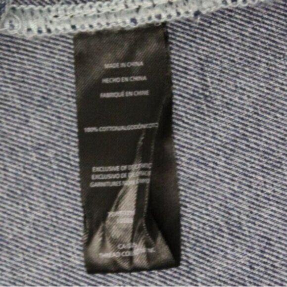 NWT bebe Multi Seam Zip Front Denim Bustier Top Size Large MSRP $98 New - Picture 8 of 11